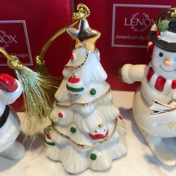 Set of 5 Lenox Christmas Ornaments - Picture 3 of 8